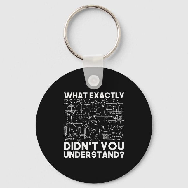 Porte-clés Physique de science drôle physicien Math  (Recto)