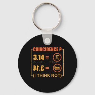 Porte-clés Pi 3.14 Coïncidence De Tarte Je Ne Pense Pas Drôle