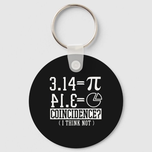Porte-clés Pi 3.14 Math Happy 14 Mars Anniversaire Coïncidenc (Recto)