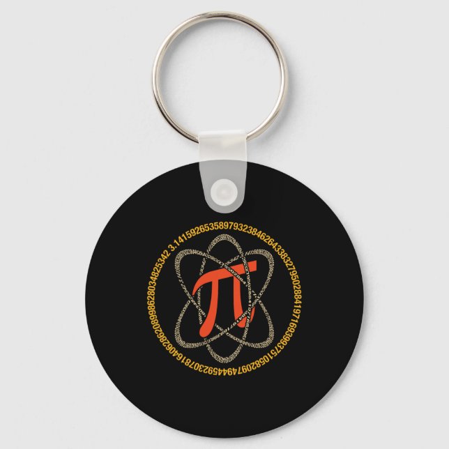 Porte-clés Pi Atom - Pi Day Et Cadeau Math Lover (Recto)