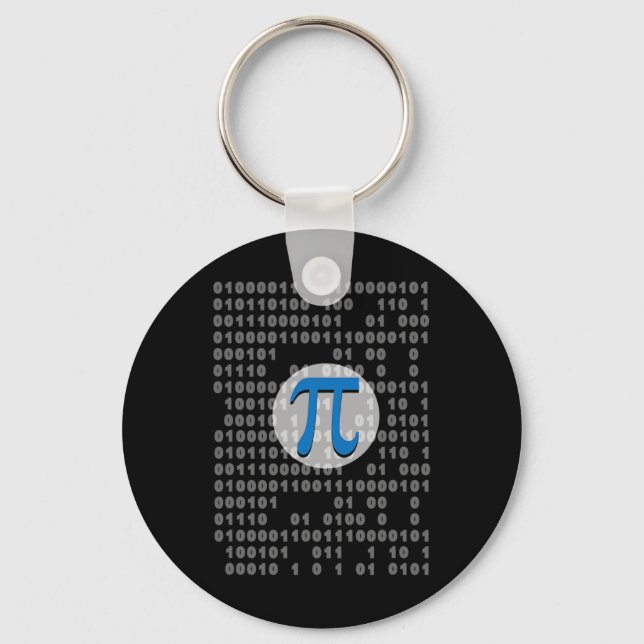 Porte-clés Pi Day Ascii Binary Code 3.14 Pi Symbole math Nerd (Recto)