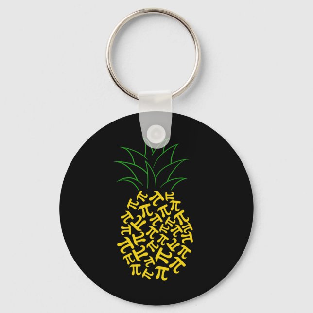 Porte-clés Pi Day Enseignant en mathématiques ananas 3 (Recto)
