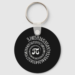 Porte-clés Pi Day Funny Vintage Graphisme Spiral Formule Math