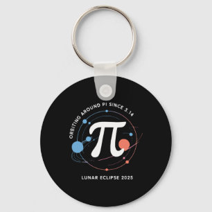 Porte-clés Pi Day Lunar Eclipse 2025 Math Cosmique