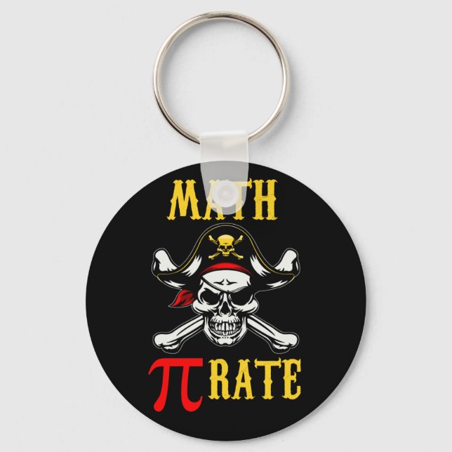 Porte-clés Pi Day Math Math Pi Rate Pirate (Recto)