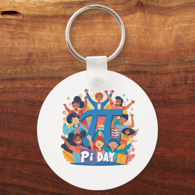 Porte-clés Pi Day Squad Celebration Design (Recto)