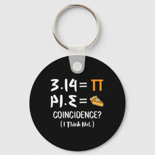 Porte-clés Pi égale tarte drôle Math jeu Pi Jour cadeau