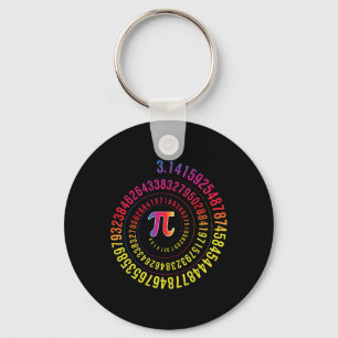 Porte-clés Pi Jour Math Geek Nerd 3.1415 Numéro Irrationnel P