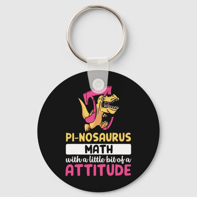 Porte-clés Pi Mathématiques Mathématiques Dinosaure Dino Pi D (Recto)
