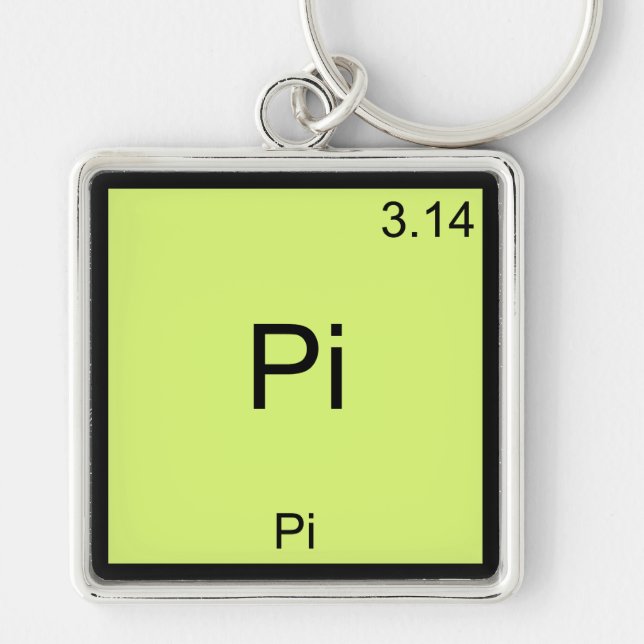 Porte-clés Pi - Pi Funny Math Element Chemistry T-Shirt (Devant)