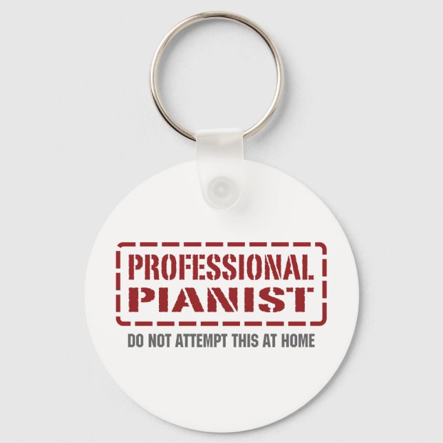 Porte-clés Pianiste professionnel (Recto)