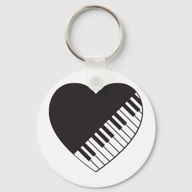 Porte-clés Piano Heart (Recto)