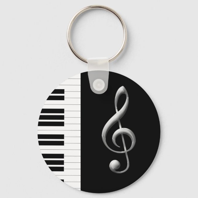 Porte-clés Piano Key et Porte - clé Gclef (Recto)