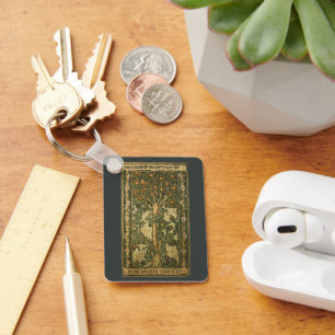 Porte-clés Pic-vert par William Morris, Art Textile Ancien