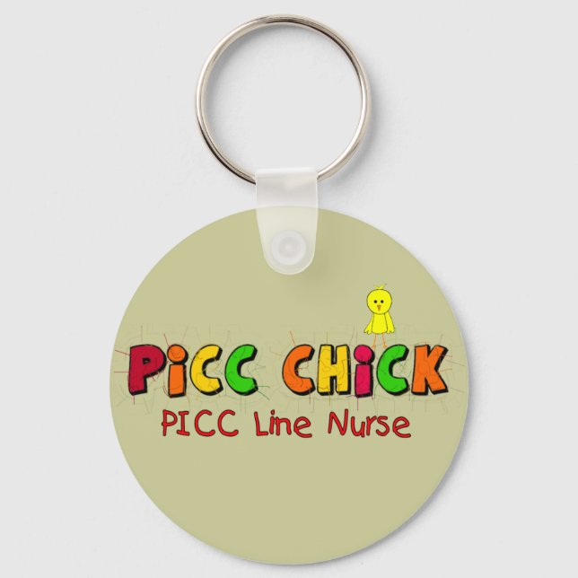 Porte-clés PICC LINE Infirmière Cadeaux (Recto)