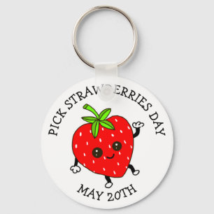 Porte-clés Pick Strawberries Day  - May 20th Keychain