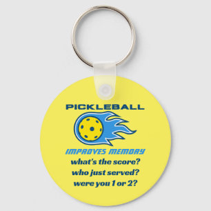 Porte-clés Pickleball Améliore la Mémoire Drôle
