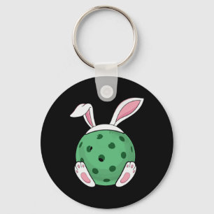 Porte-clés Pickleball de lapin de Pâques - Fun Pickleball de