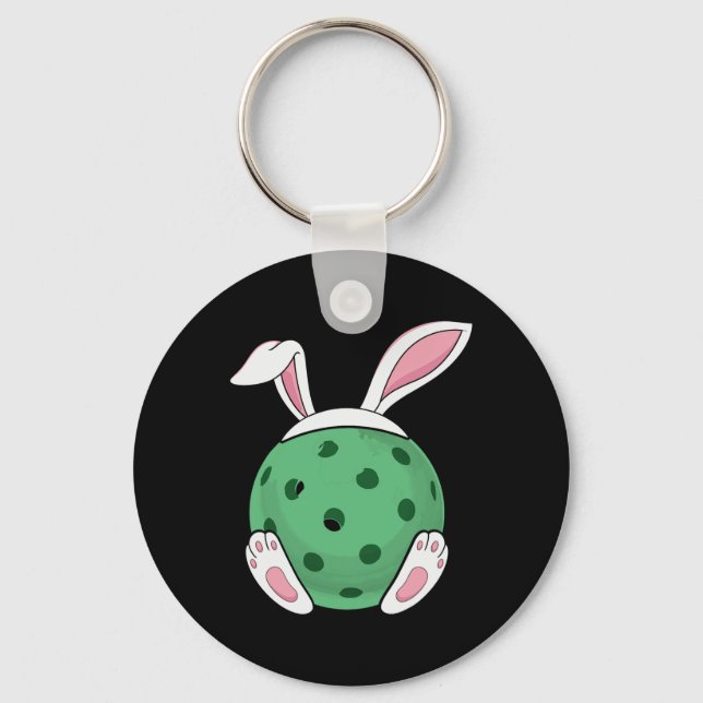 Porte-clés Pickleball de lapin de Pâques - Fun Pickleball de  (Recto)