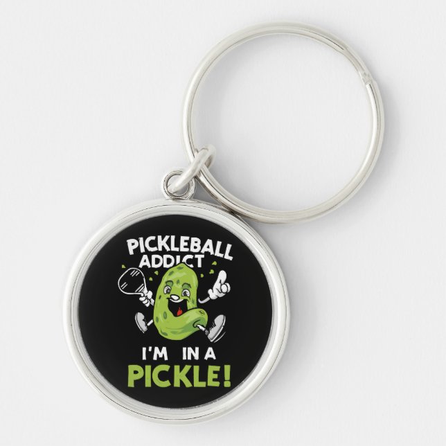 Porte-clés Pickleball drôle (Devant)