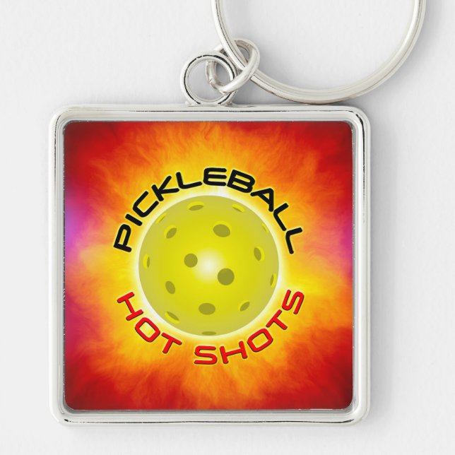 Porte-clés Pickleball Hot Shots 1 Porte - clé (Devant)