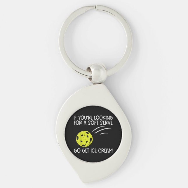 Porte-clés Pickleball Soft Sert Obtenir Crème Glace Pickle Ba (Devant)
