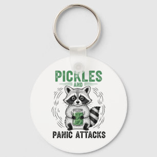 Porte-clés Pickles et crises de panique Santé mentale Retro R