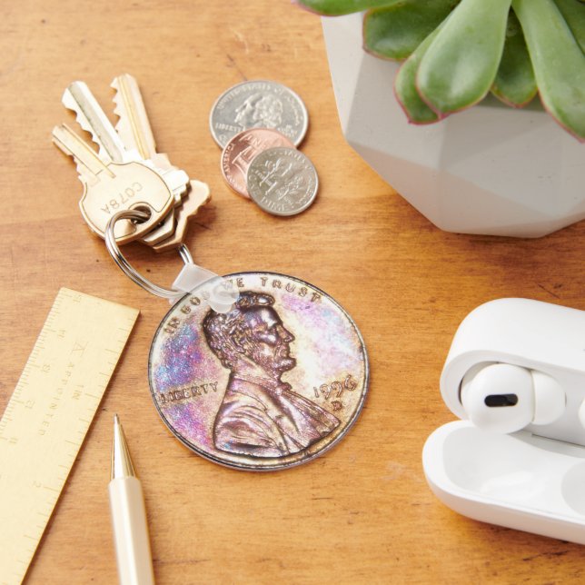 Porte-clés Pièce de cuivre Penny US (Bureau)