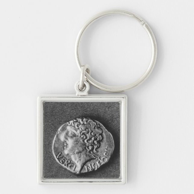 Porte-clés Pièce de monnaie soutenant l'effigie de (Devant)