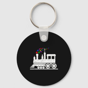 Porte-clés Pièce de puzzle de train mois de la sensibilisatio