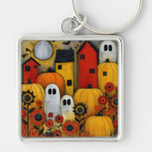 Porte-clés Pièce fantaisiste d'Halloween d'art folklorique