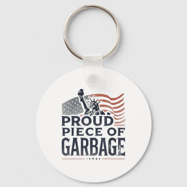 Porte-clés Pièce Fière De L'Argent Garbyge Pour Trump (Recto)