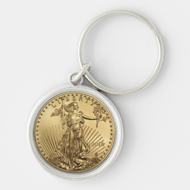 Porte-clés Pièce Gold Eagle (Devant)