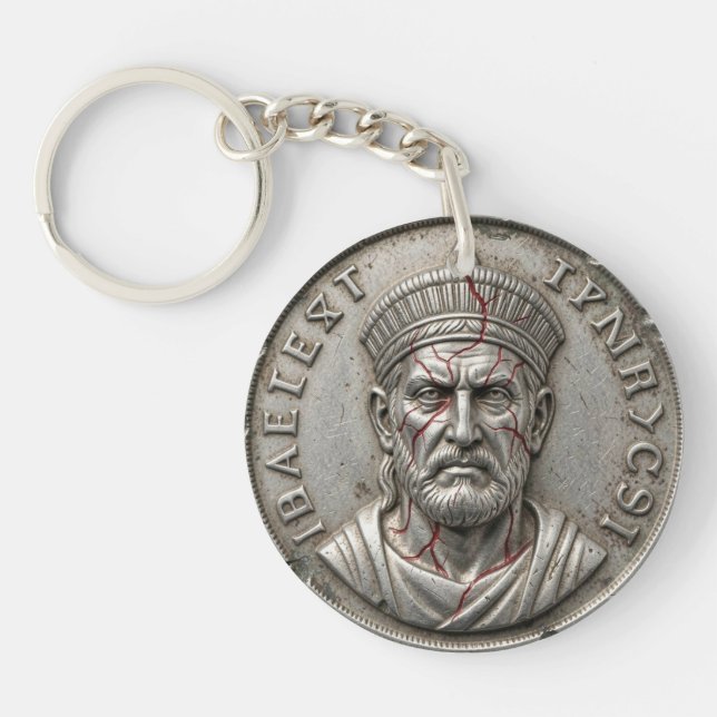 Porte-clés pièce maudite de Judas – Sion‑7 sicle t (Devant)