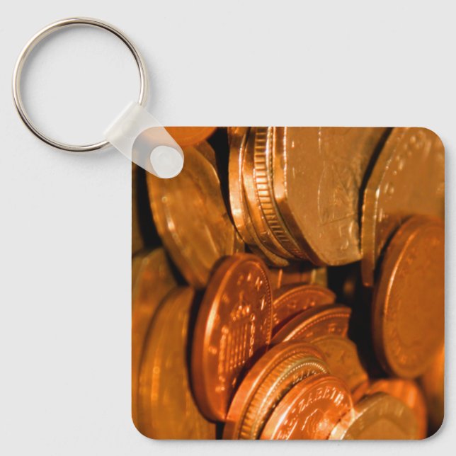 Porte-clés Pièces de cuivre et d'argent  (Recto)