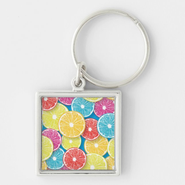 Porte-clés Pièces de fruits d'agrumes (Devant)