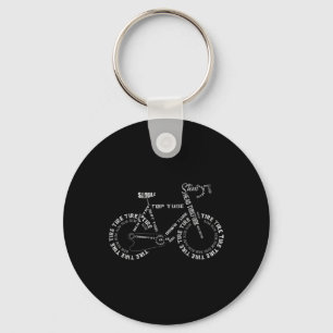 Porte-clés Pièces de vélo de bicyclette cyclisme cycliste cyc