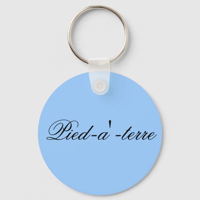 Porte-clés Pied-a'-terre key chain (Recto)