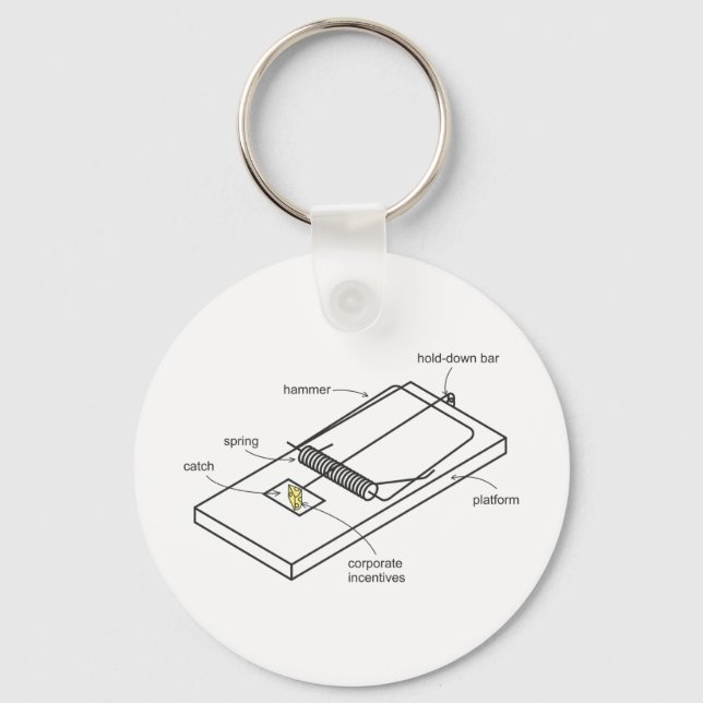 Porte-clés piège à souris (Recto)