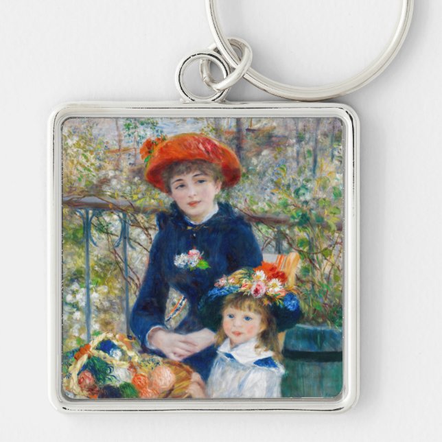 Porte-clés Pierre-Auguste Renoir - Deux soeurs sur la terrass (Devant)