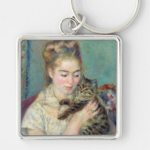 Porte-clés Pierre-Auguste Renoir - Femme avec chat