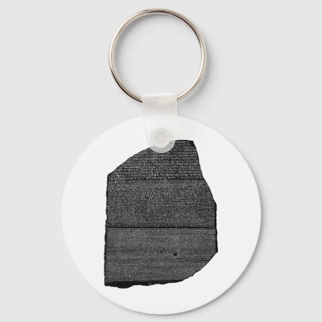 Porte-clés Pierre de Rosetta stèle de granodiorite égyptienne (Recto)