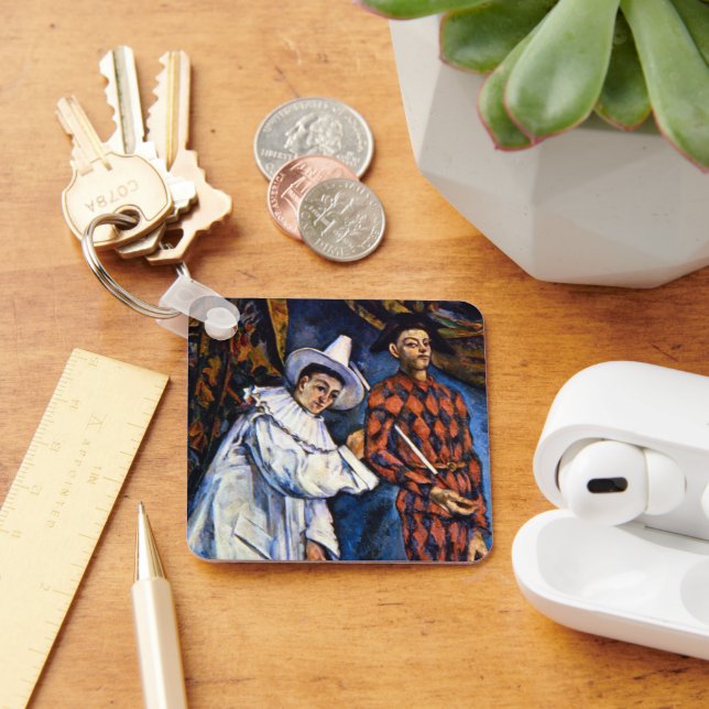 Porte-clés Pierrot et Arlequin, Mardi Gras de Paul Cézanne (Bureau)