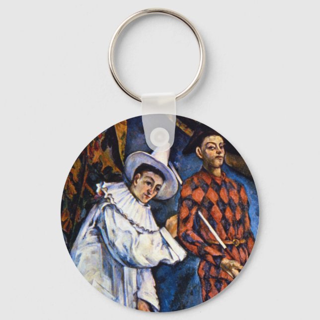 Porte-clés Pierrot et Arlequin, Mardi Gras de Paul Cézanne (Recto)