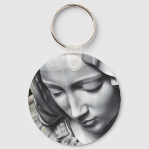 Porte-clés Pieta de Michel-Ange sur le visage de Vierge Marie