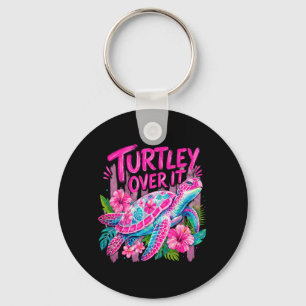 Porte-clés Piétiné totalement par une jolie fleur de tortue d