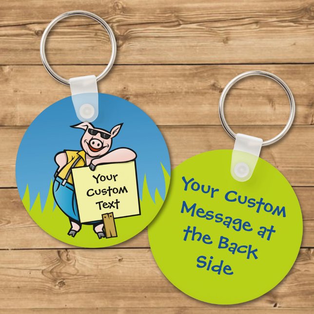 Porte-clés Pig avec Porte - clé de connexion (Créateur téléchargé)