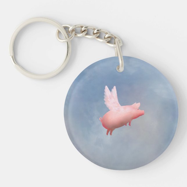 Porte-clés Pig volant (Devant)
