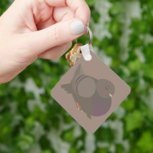 Porte-clés Pigeon biset