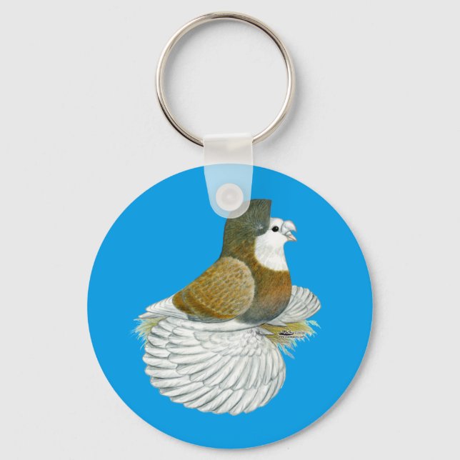 Porte-clés Pigeon Trompette AOC Baldhead (Recto)